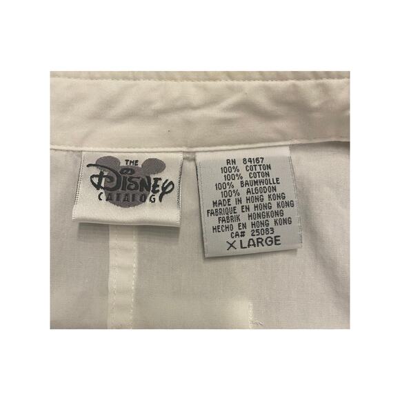 Vintage Disney Catalog Lady & the Tramp Embroidered Button Down Shirt XL - Picture 6 of 13